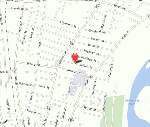 Location Map: 33 Riddell Street Greenfield, MA 01301