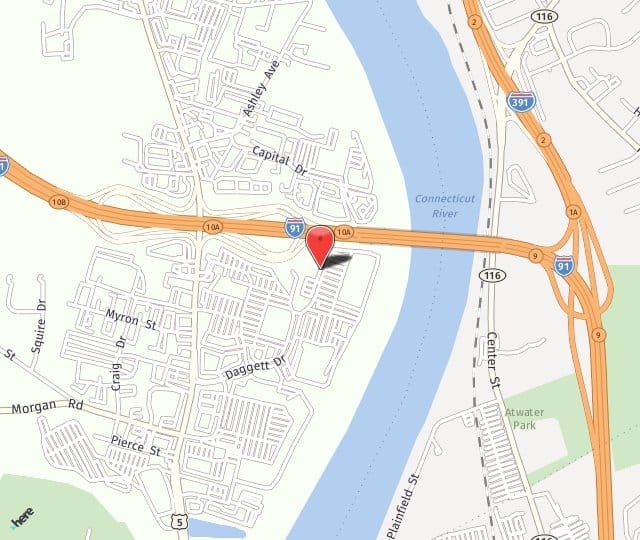 Location Map: 180 Daggett Drive West Springfield, MA 01089