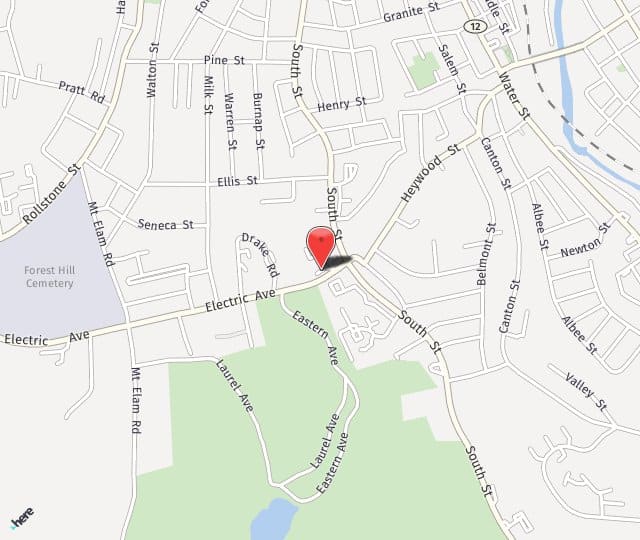 Location Map: 33 Electric Avenue Fitchburg, MA 01420