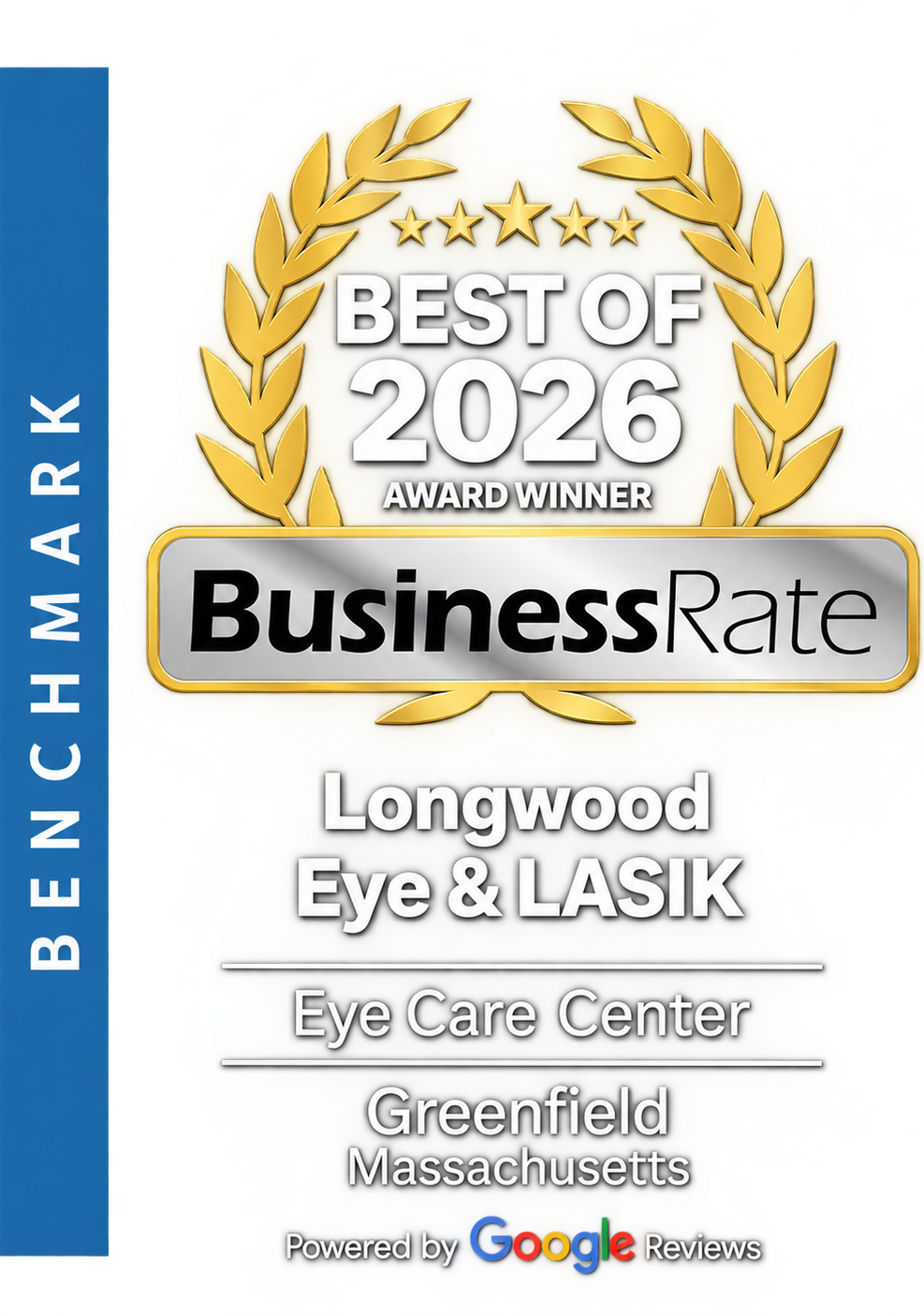 BusinessRate Best of 2026 award winner: Longwood Eye & LASIK, Eye Care Center, Greenfield, Massachusetts